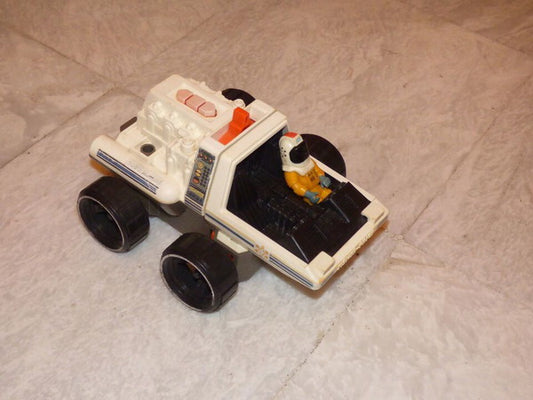 Vintage 1983 Fisher Price Adventure Alpha Star Space Rover Vehicle Toy Action #326