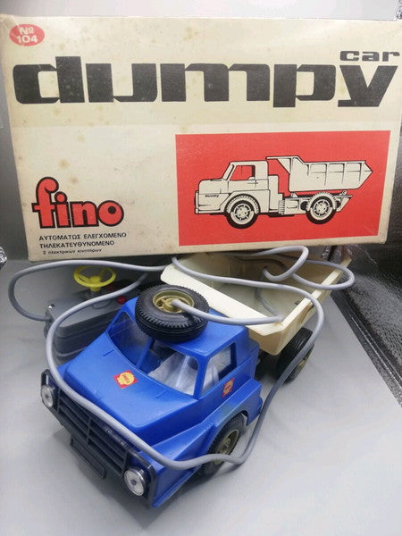 Old Greek toy, tipper dumpy FINO, functional