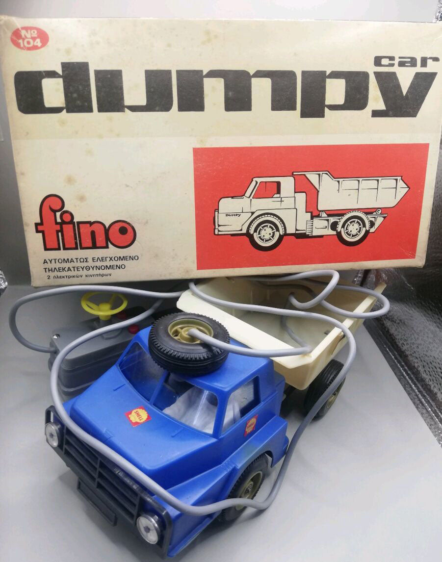 Old Greek toy, tipper dumpy FINO, functional